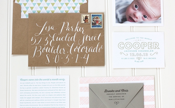 Cooper’s Whimsical + Modern Day Birth Announcements by Weddideas