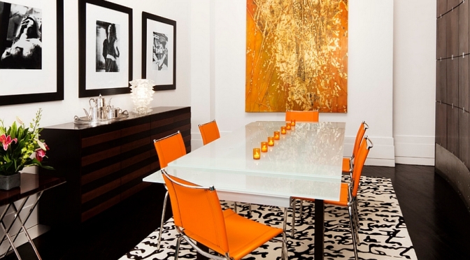 Bold Color Duos: Taking Orange And Black Beyond Fall And Halloween by 2014 Interior Ideas