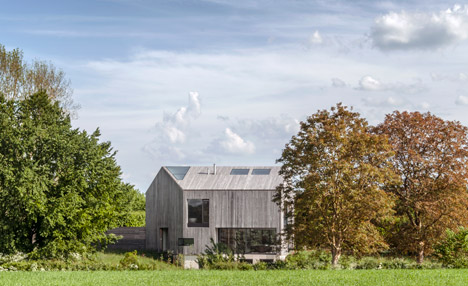 House In Oxfordshire Is Covered In Oak To Produce A “simplified Volume” by 2014 Interior Ideas